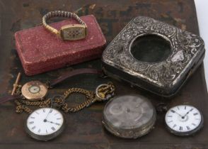 Five Victorian and early 20th century watches,