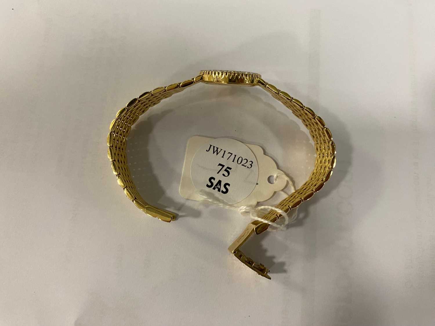 A c1990s 18ct gold Baume & Mercier lady's cocktail dress wristwatch, - Image 8 of 12