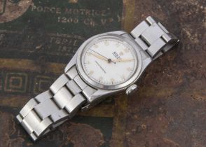 A c1950s Rolex Oyster Royal manual wind stainless steel wristwatch,