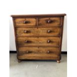 A 19th century mahogany chest of drawers,