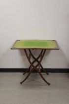 A hardwood coaching games table,