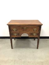 A small early 19th century oak low boy,