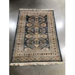 A woollen Persian rug,