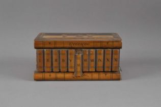 An early 20th century Sorrento olive wood puzzle box,