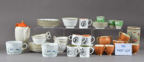 An assorted collection of tea and coffee wares,
