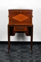 An Edwardian mahogany bonheur du jour writing desk,