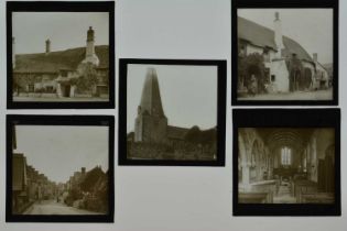 3¼in sq Magic Lantern Slides,