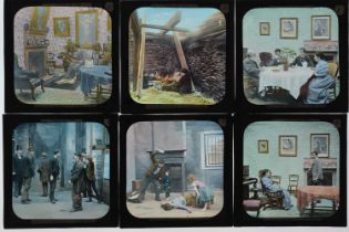 3¼in sq Magic Lantern Slides,