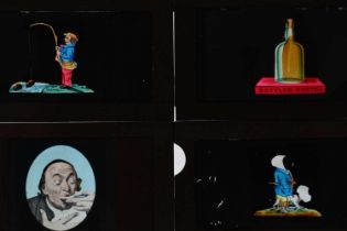 3¼in sq Magic Lantern Slides,