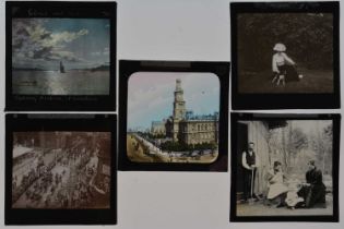 3¼in sq Magic Lantern Slides,