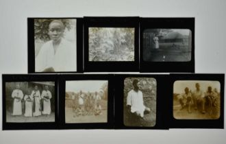 3¼in sq Magic Lantern Slides,