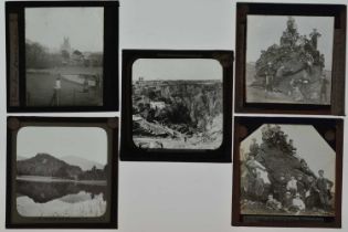 3¼in sq Magic Lantern Slides,