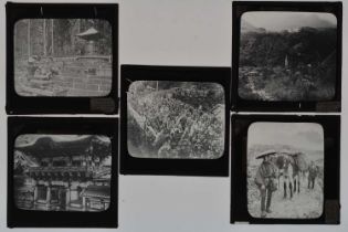 3¼in sq Magic Lantern Slides,