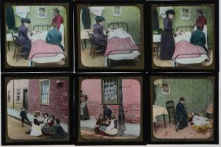 3¼in sq Magic Lantern Slides,