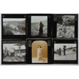 3¼in sq Magic Lantern Slides,