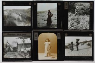 3¼in sq Magic Lantern Slides,