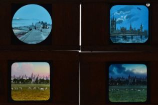 3¼in sq Magic Lantern Slides,