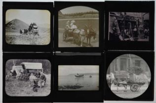 3¼in sq Magic Lantern Slides,