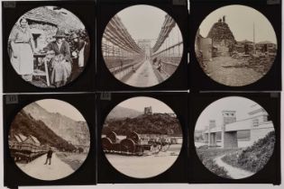 3¼in sq Magic Lantern Slides,