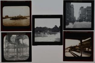 3¼in sq Magic Lantern Slides,