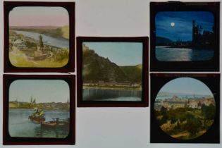 3¼in sq Magic Lantern Slides,