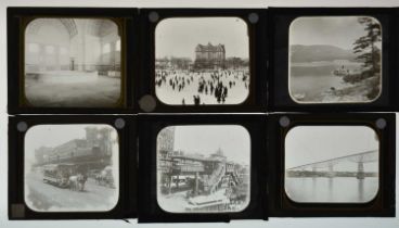 3¼in sq Magic Lantern Slides,