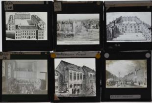 3¼in sq Magic Lantern Slides,