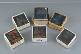 3¼in sq Magic Lantern Slides,