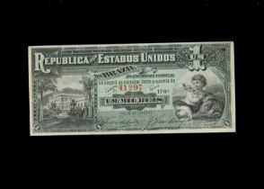 Brazil 1 Mil Reis banknote,