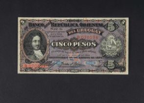 Uruguay 5 Pesos banknote,