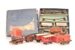 Post-war Hornby 0 gauge Trains and Boxes (qty),