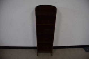 A small Edwardian mahogany bookcase,