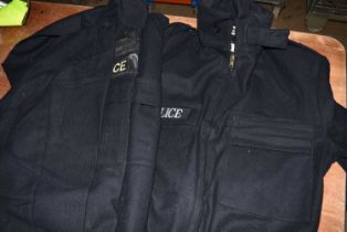 A group of three Police overalls,