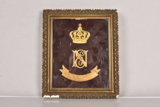 A badge worn by the Crew of the Imperial Yacht 'Aigle',