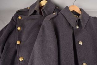 Two blue Coldstream Guards Great Coats,