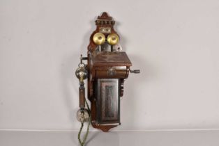 A pre 1900 Ericsson Wall Telephone,