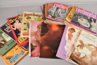 A small selection of vintage books and magazines,