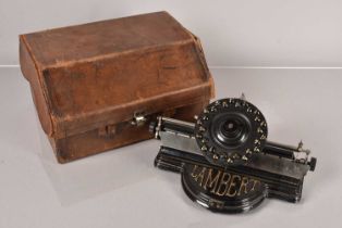 A Lambert Typewriter,
