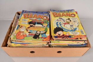 A collection of 1990s Beano Magazines,