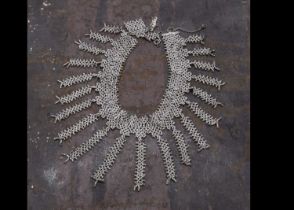 A 19th Century cut steel fringe necklace,