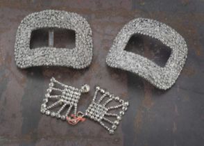 A pair of 19th Century buckles,