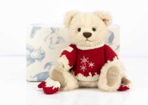 A Steiff limited edition Oscar Harrods Christmas teddy bear,