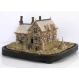 A fine mid-19th century shell cottage diorama,