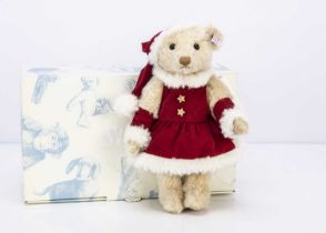 A Steiff limited edition Mrs Santa Claus musical teddy bear,
