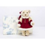 A Steiff limited edition Mrs Santa Claus musical teddy bear,