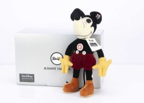 A Steiff limited edition Walt Disney Archives Mickey Mouse 1932 replica,