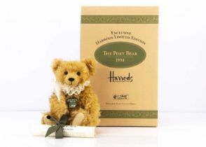 A Steiff limited edition Harrods musical poet teddy bear 1998,