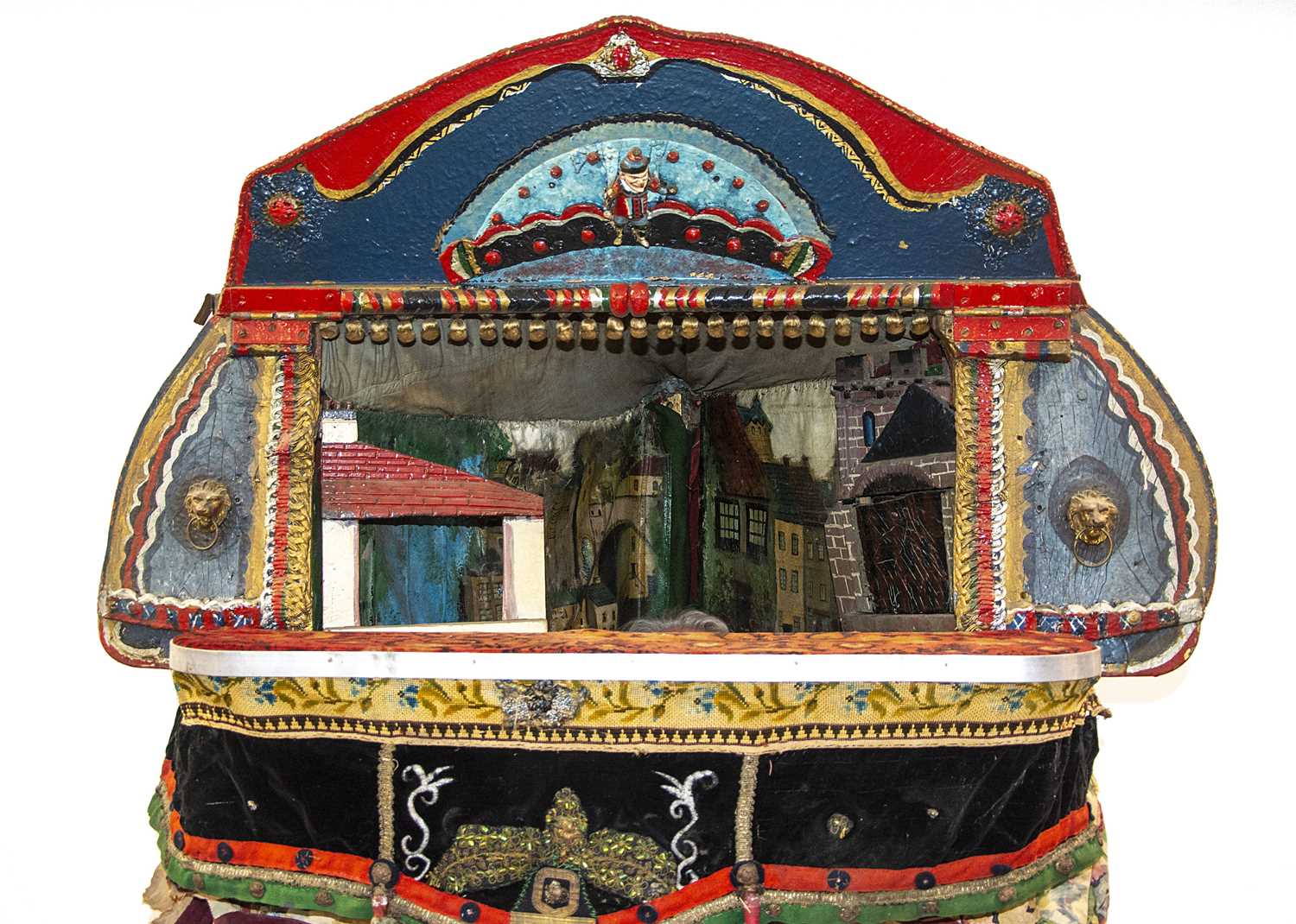 A rare late 19th century large professional Punch & Judy booth, - Image 2 of 2