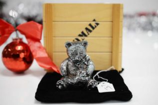 A cute modern silver filled model of a Teddy Bear by Scappaticci,