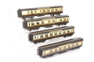 Exley 0 Gauge GWR chocolate and cream Named Trains Passenger Coaches,